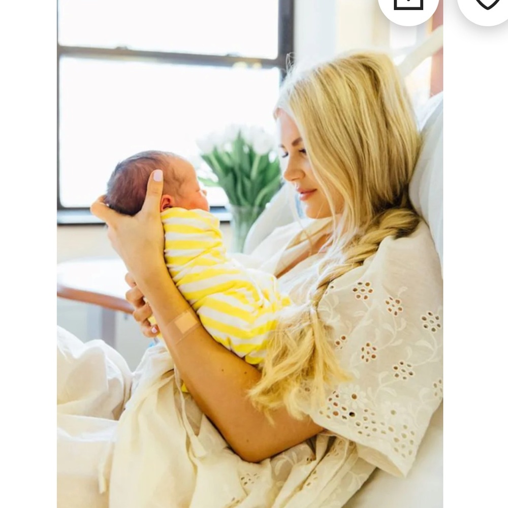 Beautiful ivory hospital gown new one size